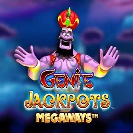Genie Jackpots Megaways logo by Blueprint Gaming at HappySpins CasinoGenie Jackpots Megaways