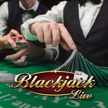 Logo of Live Blackjack from Pragmatic Live at HappySpins Casino
